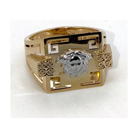 Anillo medusa ligero de oro 18k talla 21